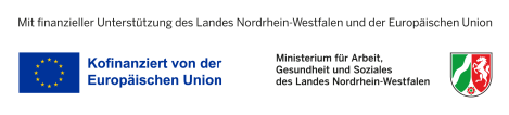 Finanzielle Unterstützung des Landes Nordrhein-Westfalen und des Europäischen Sozialfonds