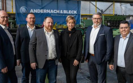 Minister Mona Neubaur visits Andernach & Bleck in Hagen/NRW