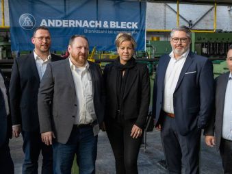 Ministerin Mona Neubaur besucht Andernach &amp; Bleck in Hagen/NRW